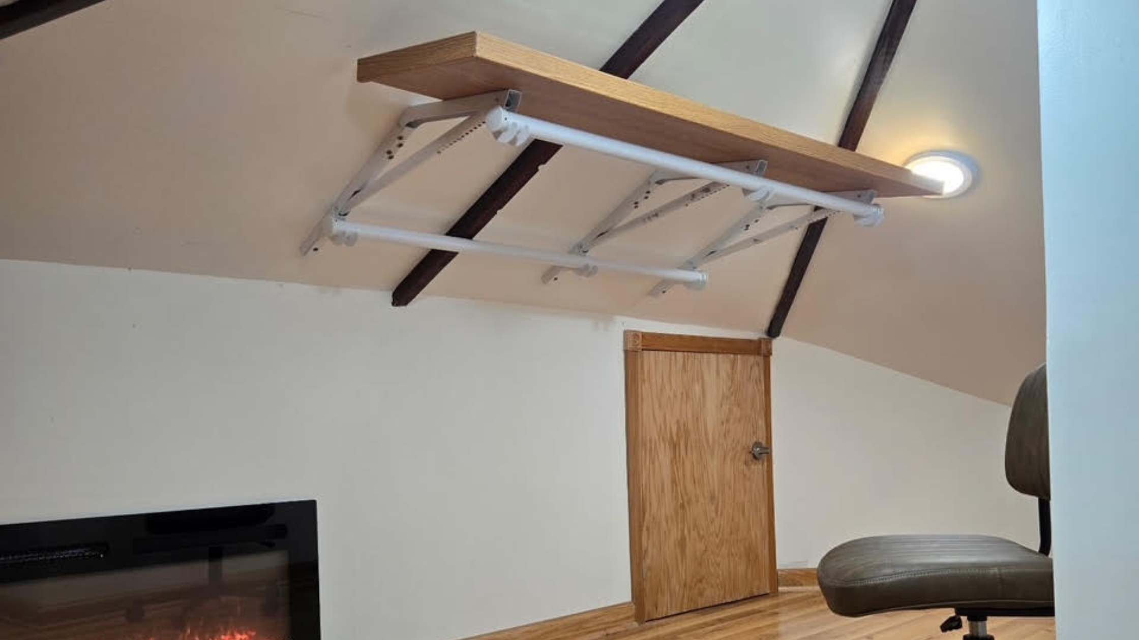 Holiday Home Prep: Sloped Ceiling Shelving for Small Spaces
